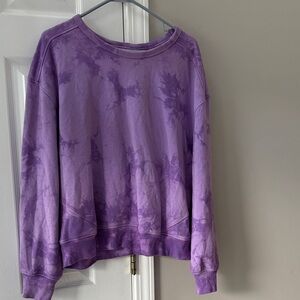 Purple Tie-Dye Sweatshirt